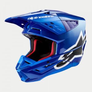 CASCO ALPINESTARS S-M5 – Azul brillo.