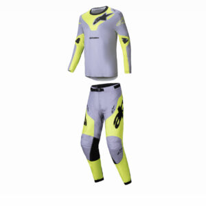 Traje Alpinestars Veil – Gris/Amarillo Flúor 2025.