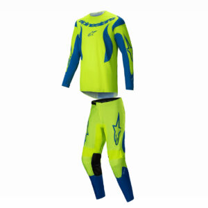 Traje Alpinestars Fluid Haul– Amarillo Flúor/Azul 2025.